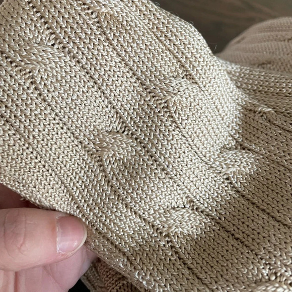 Ralph Lauren Black Label Cable Knit Open Front Cardigan Sweater - Picture 4 of 10